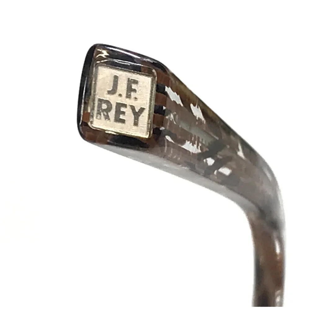 J. F. Rey Eyeglasses Frames JF2969 2090 Brown Rust Blue Wire Rim 51-17-143